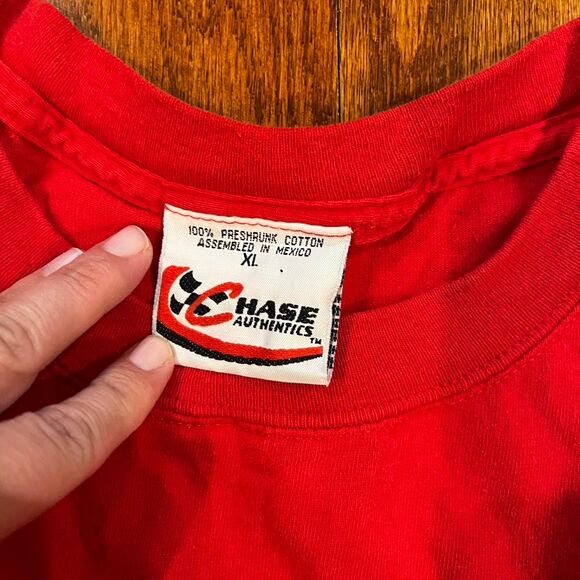 Chase-authentics Men's Red T-shirt Bill Elliot Dodge Ram Racing Y2K XL - Picture 2 of 4